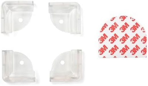 Home Safety Corner Cushion 4pk, Award-Winning Brand, Babyproofing Essential, Clear