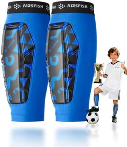 AirsFish Soccer Shin Guards Kids Youth, Ski Shin Protector for Boys Girls Men Women, Ski Shin Pads Defender, Lightweight Calf Protective Gear, Breathable Canilleras de Futbol para Niños