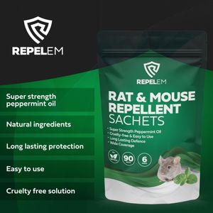 REPELEM Rat & Mouse Repellent Sachets – Odor Control Pack