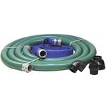 Apache 98128604 2" Water Transfer Pump Kit with Aluminum Pin Lug Fittings and Polypropylene Adapters/Strainer