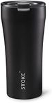 Sttoke Classic Leak-Proof Ceramic Insulated Cup, 16 oz, Luxe Black