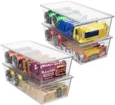 ClearSpace Pantry Organizers and Storage Bins With Lids – Snack Organizer for Pantry Shelf, Snack Storage & Snack Bin - Snack Containers for Pantry, Cabinet, Kitchen Organization and Storage