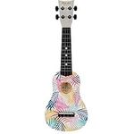 First Act Toy Ukulele, 20 Inch - Colorful Leaves Design Soundboard - With Nylon Strings - Guitar-Style Tuning Gears, Molded Fretboard – Musical Instruments for Kids and Young Musicians