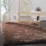 Carpet for Living Room 7x7 feet Round Thick Extra Soft and Fluffy Shaggy Rugs for Living Room Carpets for Bedroom Light Brown