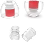 SpinFit CP100 Plus for IEM - M - Medical Grade Silicone Patented Eartips, Secure Fit and Supreme Comfort, Reduce Allergic Reaction, One Set Fits Normal and Thin Nozzles(2 Pairs)(with Inserts)