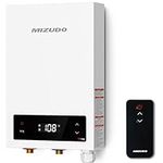 MIZUDO Tankless Water Heater Electric, 14KW 240V, Instant Hot Water Heater, Remote and Touch, with LED Digital Display, Self Modulating, Energy Saving, Save Space