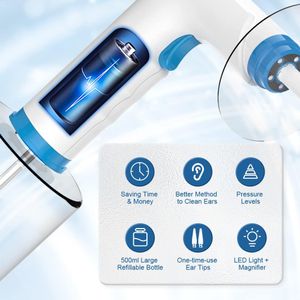 Rechargeable Electric Ear Wax Removal Kit – Irrigation System with 9+1 Disposable Tips & Catch Basin