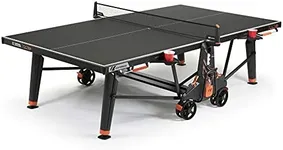 Cornilleau - 700X Outdoor Ping Pong Table Top of The Range Leisure Table – Made in France (Black Top 8 mm Competition)