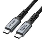 HOTNOW Short USB C to USB C Cable 0.5M 1 Pcs, USB 3.2 Gen 2x2 20Gbps 100W 4K USB C Video High Speed Data Transfer Fast Charging Cord Compatibile with Samsung Galaxy T5 SSD, MacBook, Display Monitor