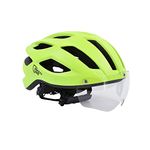 SAFETY LABS, Cycling Helmet, EXPEDO (NEON/Yellow, L (57-61cm))