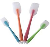 HiramWare Silicone Spatula Set of 4 - Heat Resistant Flexible Spatula 450F with Stainless Steel Core - Food Grade Premium Good Grip Kitchen Utensils - Seamless, Heavy Duty, BPA Free, Dishwasher Safe