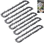 5-PCAK Mini Chainsaw Chain, 4 Inch Replacement Chains for Mini Chain Saw 13CM Bar