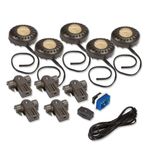 Amertac XPV50RCL 20-Watt Xenon Direct-It Accent Light Kit Pucks, Bronze, 5-Pack