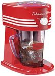 Nostalgia Coca-Cola Frozen Drink Maker and Margarita Machine for Home - 40-Ounce Slushy Maker with Stainless Steel Flow Spout - Easy to Clean and Double Insulated - Red