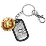 Weeb Keychains One Piece Keychain with Gift Box, One Piece Anime Merch with Wanted Poster, Jolly Roger & Straw Hat Charms, Keychain Accessories for Bag, Wallet, Car Key | Luffy 3B Bounty Keyrings