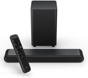 TCL S642W 2.1 CH Home Theater Soundbar with Wireless Subwoofer,200W Dolby Audio and DTS Vitrual-X, HDMI ARC, Optical, Bluetooth 5.3, Wall Mount & Remote Control