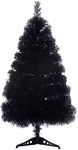 Ariv Black Christmas Tree 0.9M/2.7ft Color Xmas Tree 90 PVC Tips Metal Stand Frame Deco Family Store Hotel Home Party Holiday Decoration Ornaments