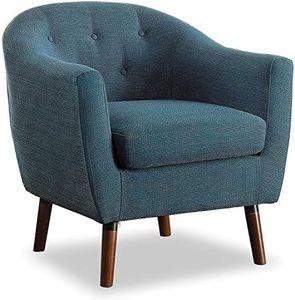 Homelegance Lucille Barrel Chair, One Size, Blue
