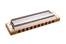 HOHNER 1896BX Marine Band Harmonica, Key of A Natural Minor, Stainless steel (1896BX-NMA)