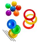 GISCO Juggling Set, Juggler Set - Juggling Plates, Juggling Rings, Juggling Balls, Multicolor