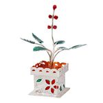 PRD CARATCAFE Tulsi Plant { Holy Basil } Decor Pure Sterling Silver ( 15 Grams/.925 Real Silver)