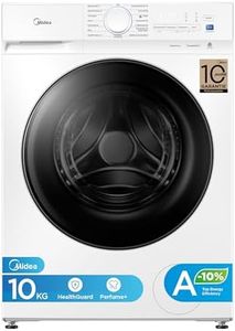 Midea Waschmaschine V3 series, 10 kg | Energieeffizienzklasse A-10% | 1400 U/min| Dampffunktion | Tierhaare| 15-Min Schnellwäsche | Woolmark-Zertifiziert MFV3EW100BA10 | Weiß