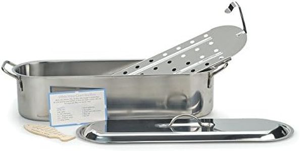 RSVP International Endurance Collection Fish Poaching Set, 20 inch, Stainless Steel