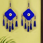 CraftVatika Kites Wall Hanging Home Decoration Items Sets, Anniversary, Birthday, Haldi Mehandi Ceremony, Wedding Decorations Items Sets for Marriage Home Stage Backdrop (Blue, 2)