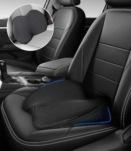 Toaren Autositz Sitzkeilkissen,Memory Foam Sitzkissen Auto mit Waschbarer Bezug Ergonomisches Sitzkissen,Bequemes und Atmungsaktives Verbesserung Beim Sitzen für Auto Bürostuhl Rollstuhl Bett(Schwarz)