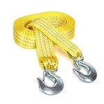 NEIKO 51005A Heavy-Duty Tow Strap with Hooks, 2 Inches by 20 Feet, Woven Polyester Webbing, and 10,000-Pound Capacity, HD Truck Recovery Strap and ATV Tow Strap, Tow Rope for Vehicles