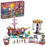 LEGO 41375 Friends Heartlake City Amusement Pier, Park with Pirate Ghost Ship Roller Coaster, Fun Fair Carousel and Olivia Mini Doll