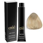 Cree Professional Permanent Hair Color, 100ml - 3.4 fl.oz. (Lightest Ash Blond 10.1)