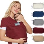 NEOtech Care Baby Wrap Carrier - Cotton - Breathable & Adjustable - For Infant, Newborn, Child, Toddler (Dark Red)