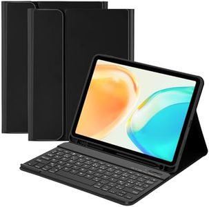 GAOJIE Coque Clavier pour iPad Air 11 Pouce 2024 iPad Air 5 2022/Air 4 2020 10.9", Étui Clavier pour Pro 11 1ème 2018 avec Pen Holder, Housse avec Magnétique sans Fil Clavier AZERTY Français(Noir)