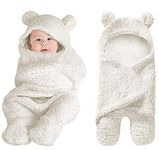 Oscar Home Hooded Swaddle Wrapper Baby Blanket Baby Sleeping Bag for Babies (White)