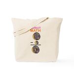 CafePress Donut Math Tote Bag Natural Canvas Tote Bag, Reusable Shopping Bag