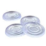 60pcs 24mm Clear Glass Soft Table Top Bumpers Anti Slip Pads Control The Movement of Glass Table Top for Table Glass Top Rubber Bumper Pads Glass Table Top Suction Pad