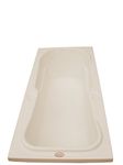 MADONNA Rex Rectangular Acrylic 5.5 feet Fixed Bathtub - Ivory