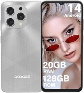 DOOGEE N55 Plus Android 14 Teléfono Móvil, 20GB RAM +128GB ROM/1TB TF, Batería 5150mAh Moviles Libres 6,56 Pulgadas HD+ 90Hz,13MP+8MP Octa Core Smartphone 2024 Dual 4G SIM/Face ID/OTG/GPS/Widevine L1