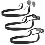 Hifot Floating Sunglasses Strap 3 Pack, Adjustable Floating Eyewear Retainer, Neoprene Eyeglasses Strap Cord Lanyard for Women Men