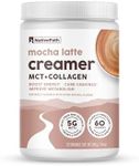 NativePath Keto Coffee Creamer Powder Mocha Latte — Keto-Friendly, Non-Dairy & Low Sugar Creamer. Made with Grass-fed Collagen Protein Powder, MCT Oil & Monk Fruit. Soy & Gluten Free (7.1 OZ)