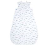 aden + anais oceanic Sleeping Bag Pack of 1 100 Percent Wearable Organic Cotton Muslin Sleep Sack Soft & Lightweight Unisex Baby Zipper Grow Bag for Girls & Boys 18-36 Month Infant & Toddler (AA1298)