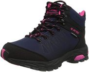 Hi-Tec Women's Raven Mid Wp High Rise Hiking Boots, Navy Magenta, 7 US