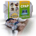 CPAP Pillow - New Memory Foam Contour Design Reduces Face & Nasal Mask Pressure, Air Leaks - 2 Head & Neck Rests For Max Comfort - CPAP, BiPAP & APAP Users - For Stomach, Back, And Side Sleepers