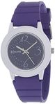 SF Quartz Analog Purple Dial Plastic Strap Watch for Women-NR8992PP02