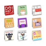 Office Desk Sign,Funny Desk Signs,30 Different Fun and Flip-Over Messages for Office Present,Office Desk Accessories,A Present for colleague,Mother's Day, Father's Day,Christmas Day（4.7" x 4.7"）