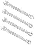 Metric Combination Wrench Set, 5.5mm Commercial Grade Drop Forged Spanners, 4 Pack