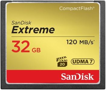 SanDisk 32GB Extreme CompactFlash Memory Card UDMA 7 Speed Up To 120MB/s - SDCFXSB-032G-G46