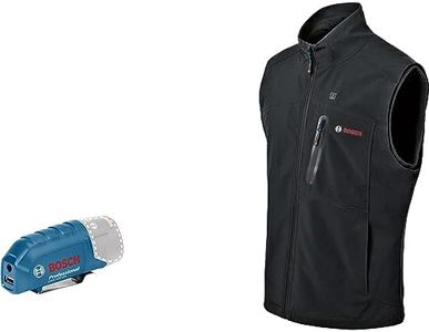 Bosch Professional Beheizbare Weste GHV 12+18V XA (inkl. USB-Ladeadapter GAA 12V-21, ohne Akku) - Größe M