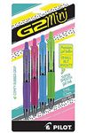 Pilot G2 Mini Premium Retractable Gel Ink Rollerball Pens, 4 Assorted Inks, 0.7mm Fine (31739)